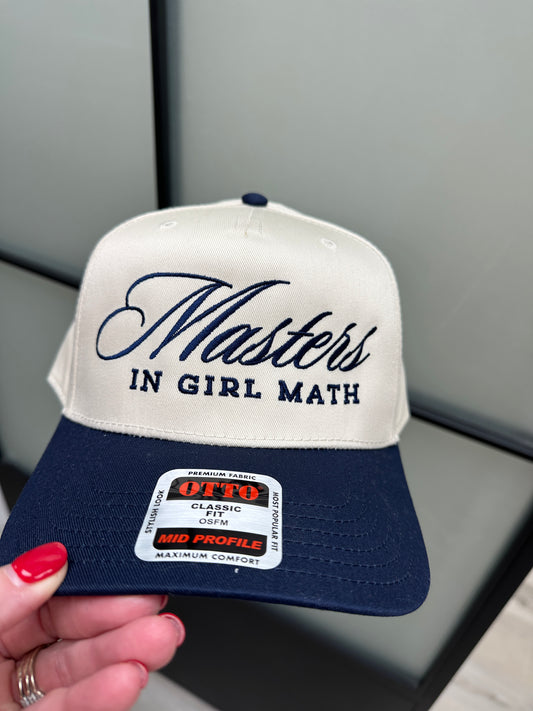Masters.... In girl Math Trucker Hat