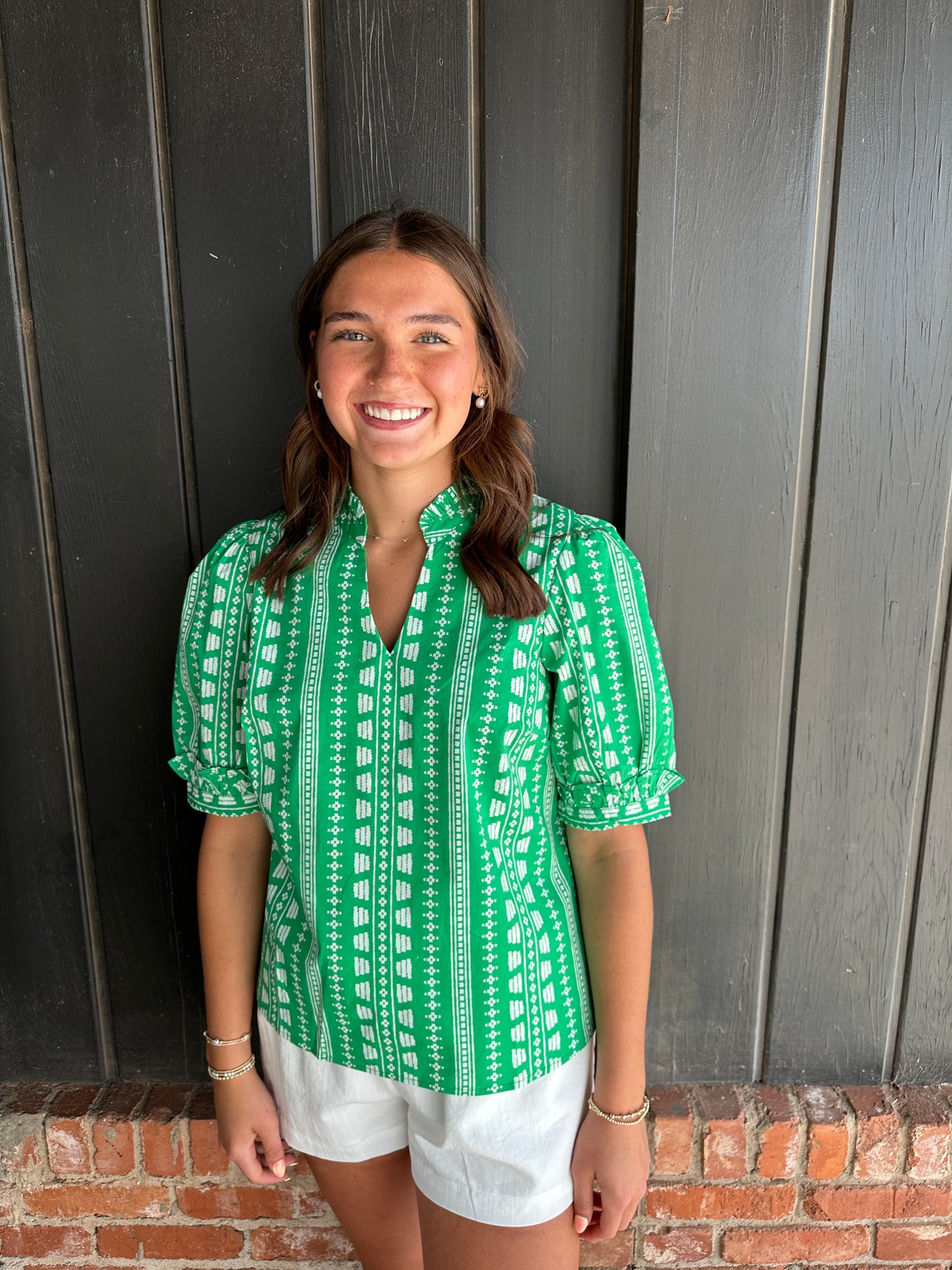 Colette Top | Heritage Stitch Green