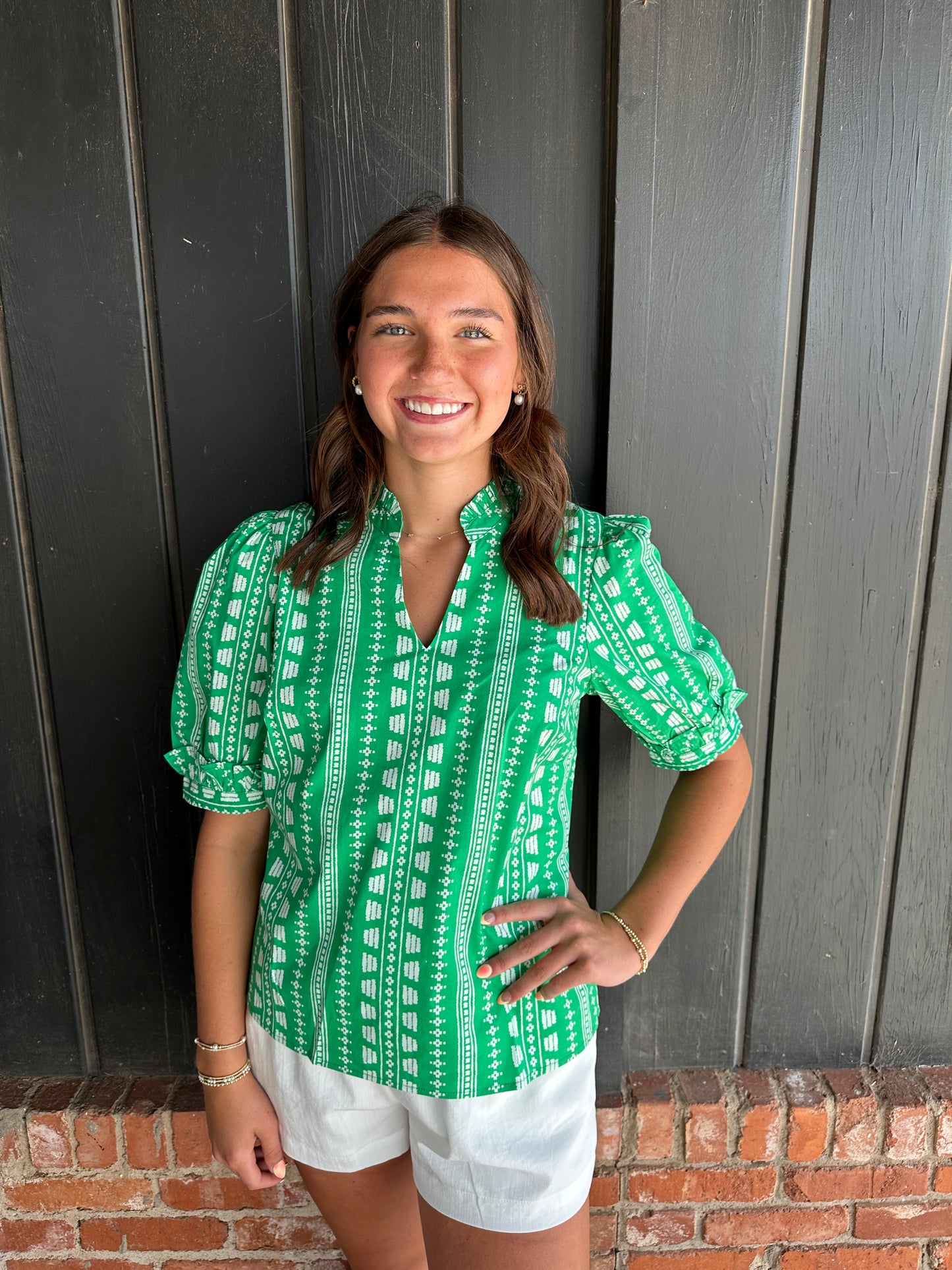 Colette Top | Heritage Stitch Green