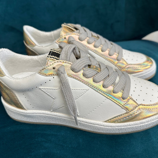 Irredescent Gold Paz Sneakers