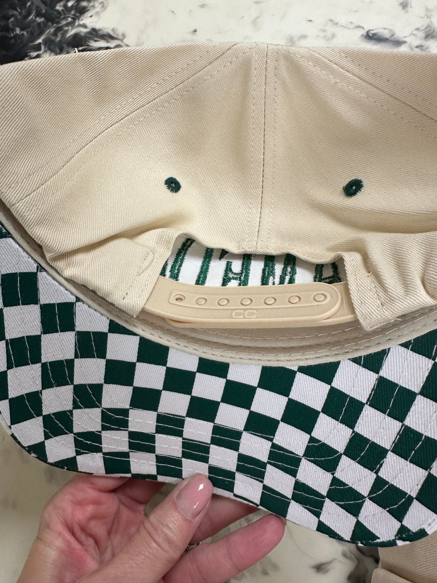 GAMEDAY Green Checkered Hat