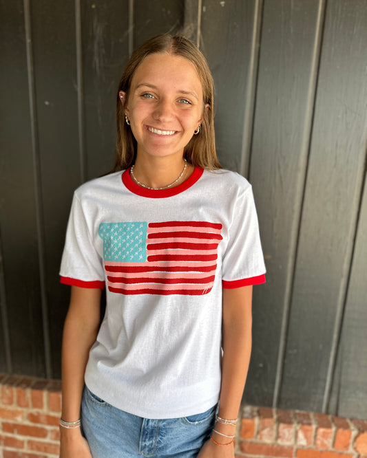 Flag Ringer Tee
