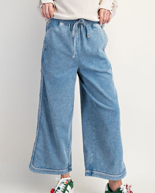 Denim Mineral Wash Pants