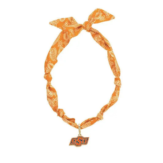 Oklahoma State Cowboys Logo Bandana Scarf Necklace