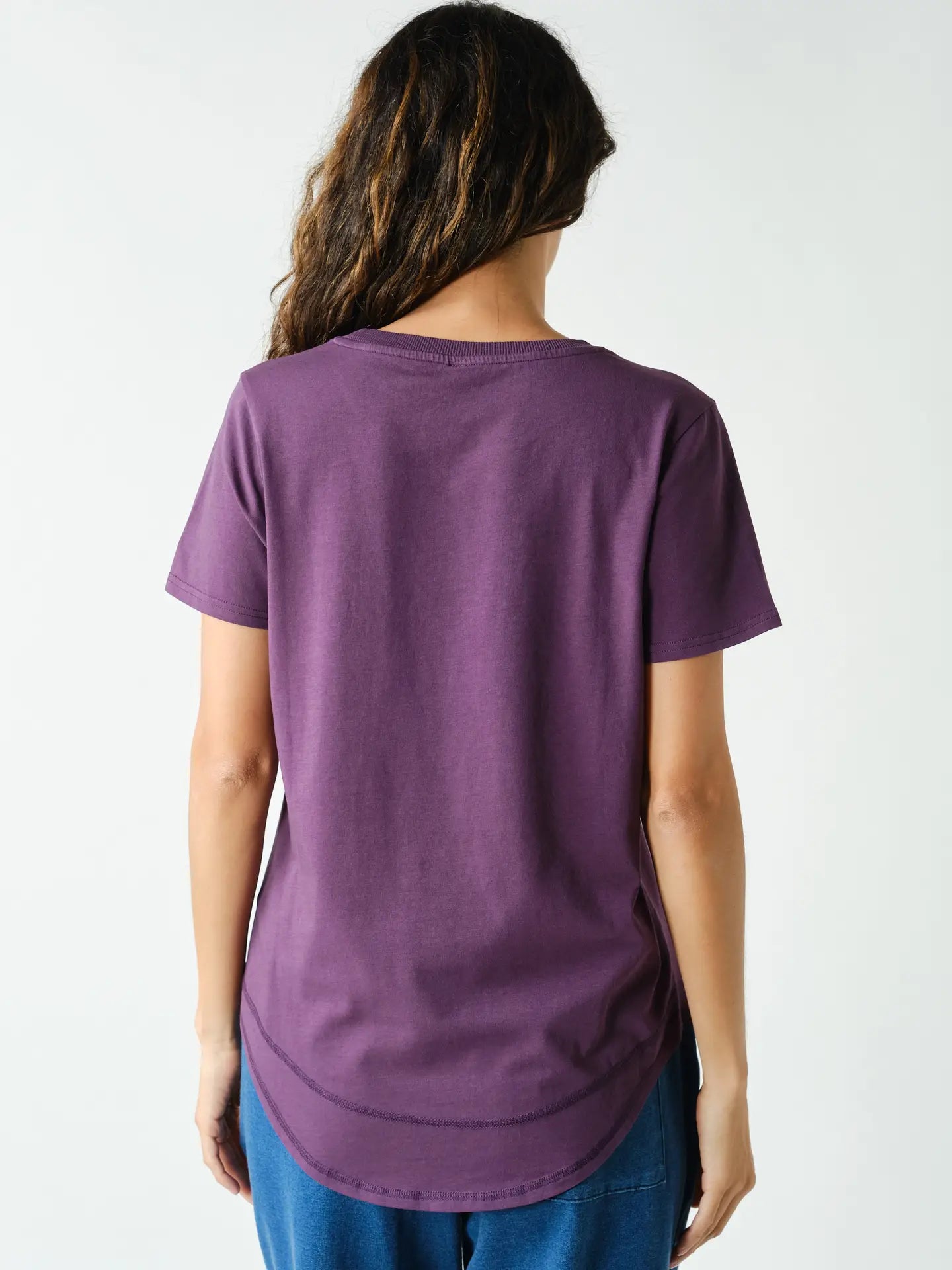 Purple Iris Soft Curve Pima Cotton Tee