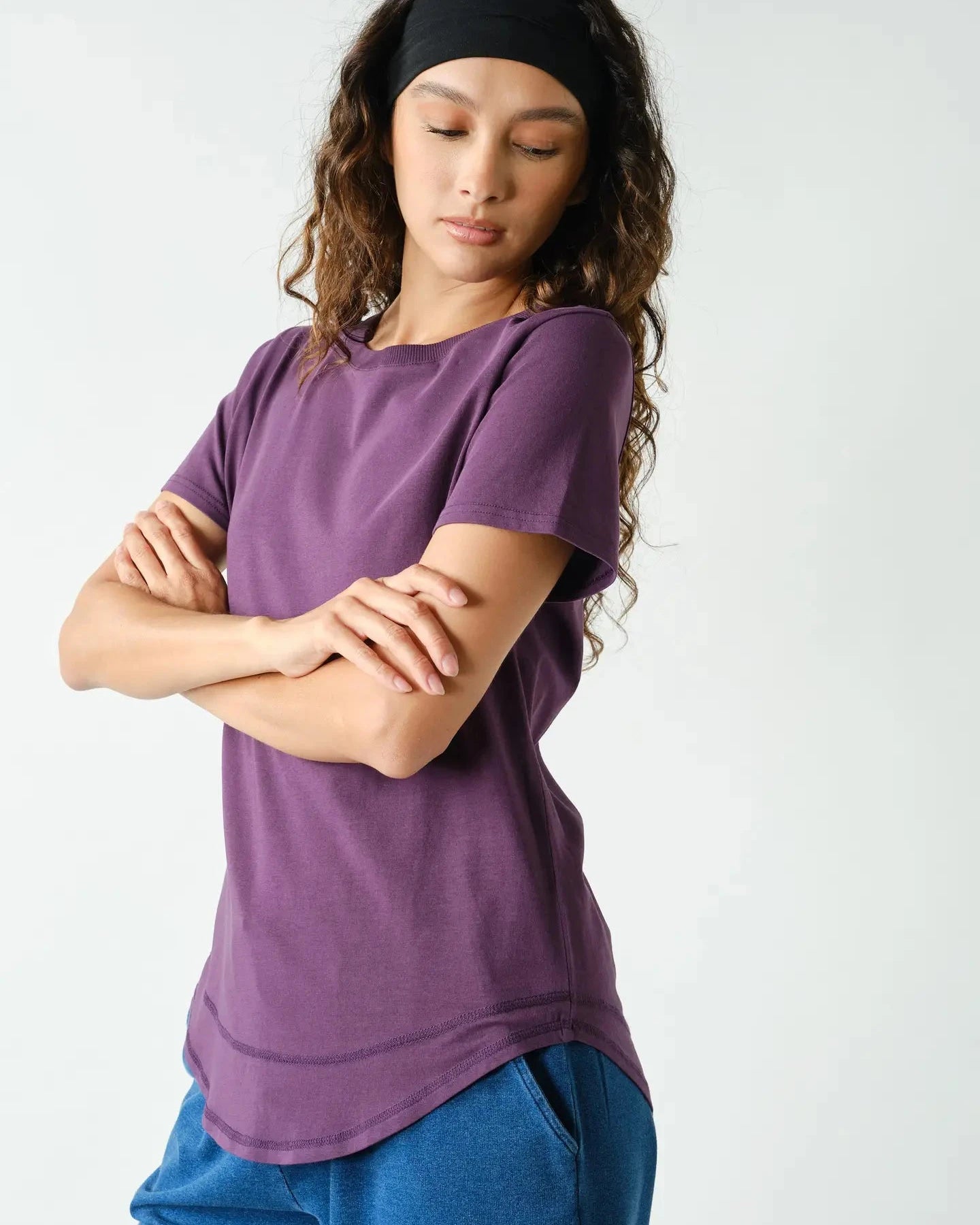 Purple Iris Soft Curve Pima Cotton Tee