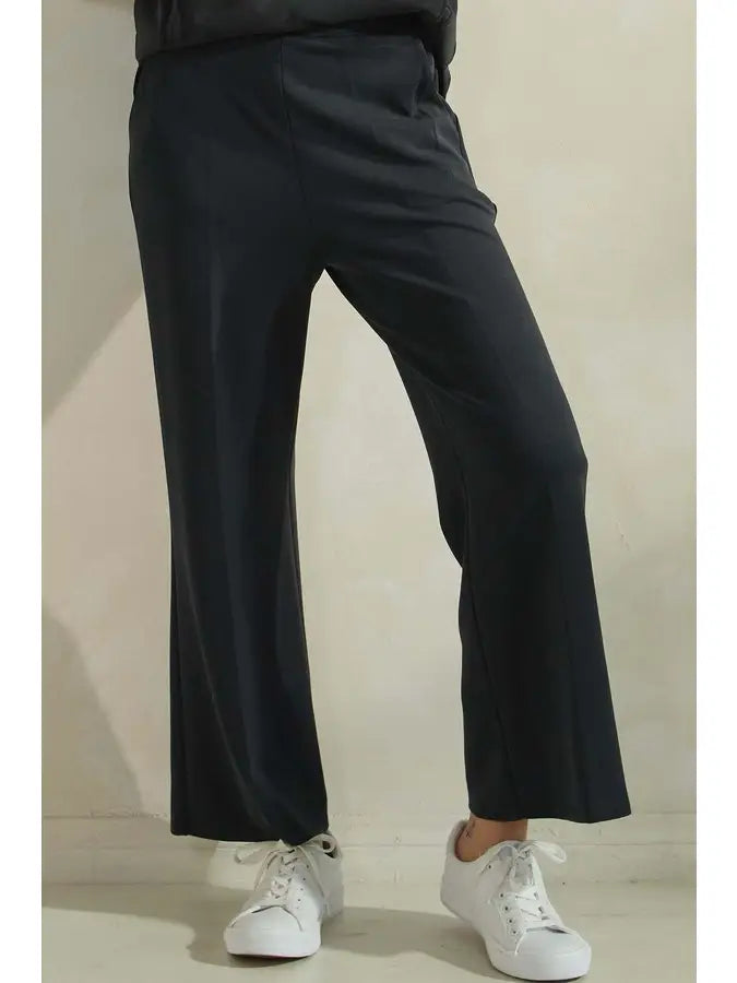 Black  Sofie Soft Cropped Pants