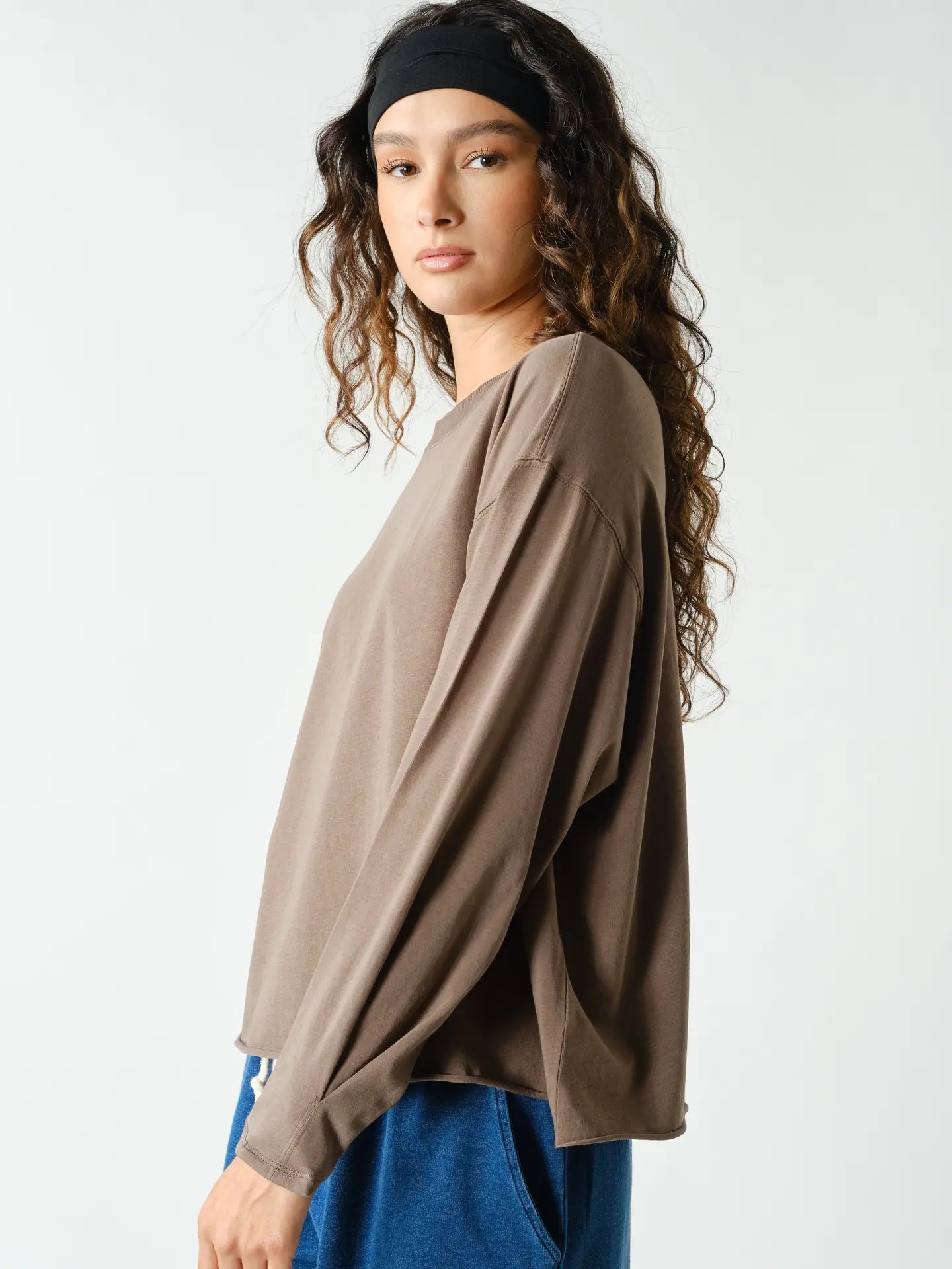 Truffle Pima Cotton Mineral Luxe Tee