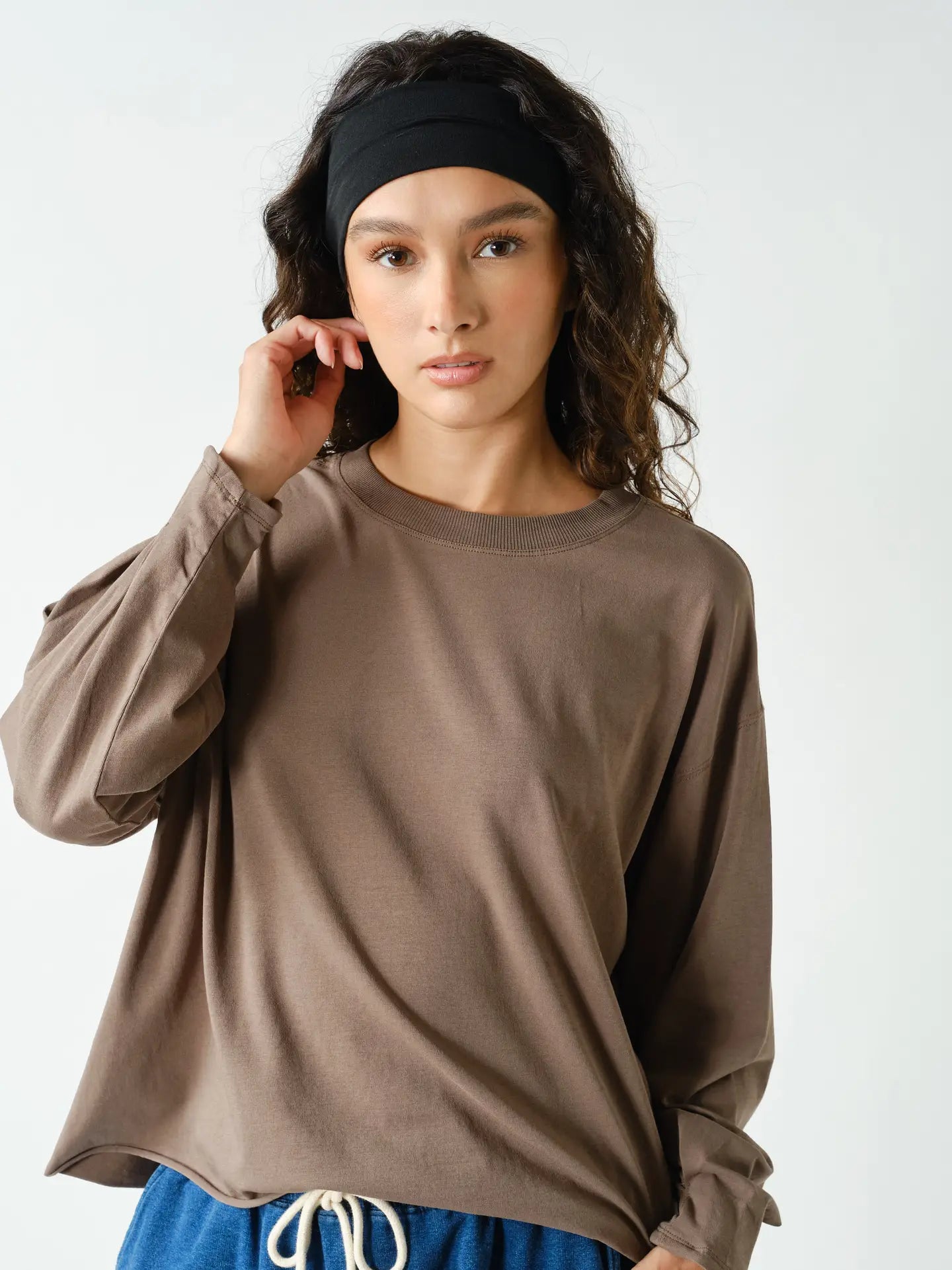 Truffle Pima Cotton Mineral Luxe Tee