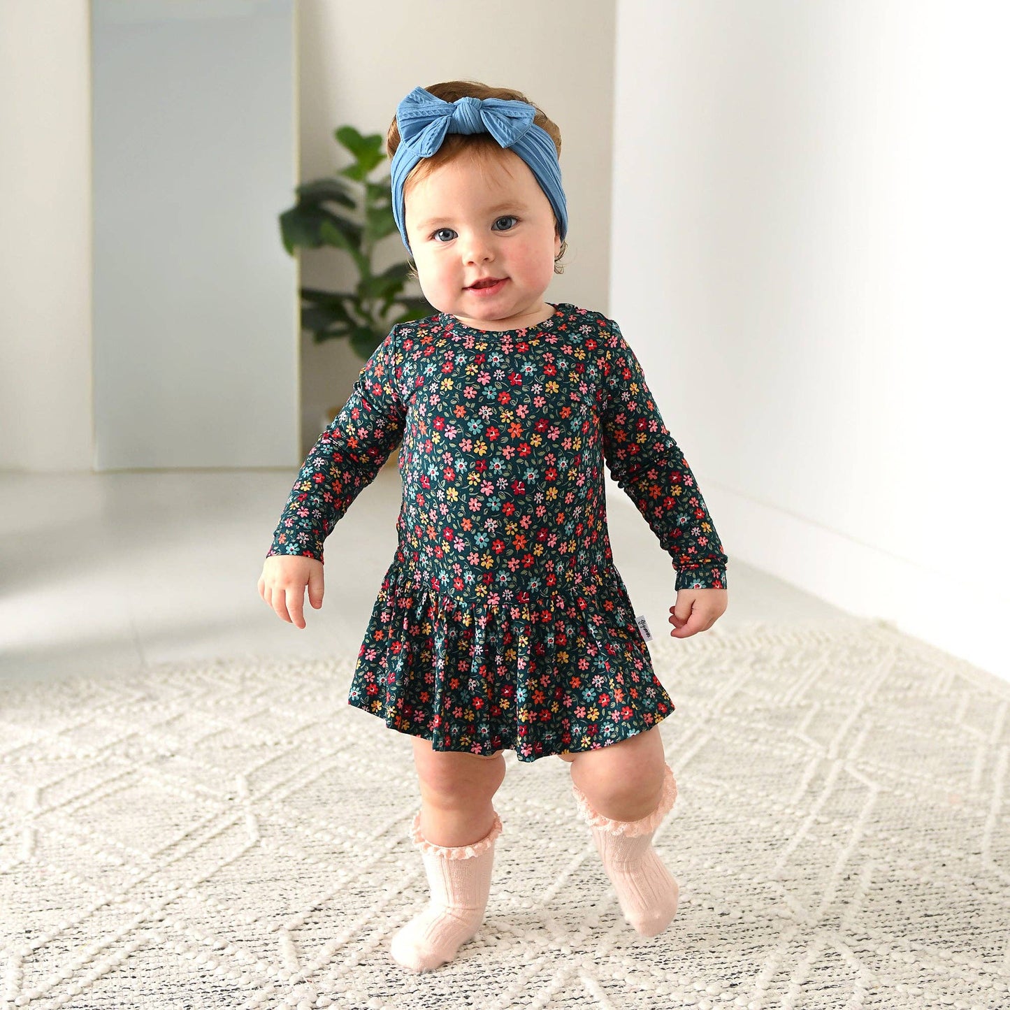 Isabelle TUTU Bamboo Floral Baby Clothing Dress Outfit