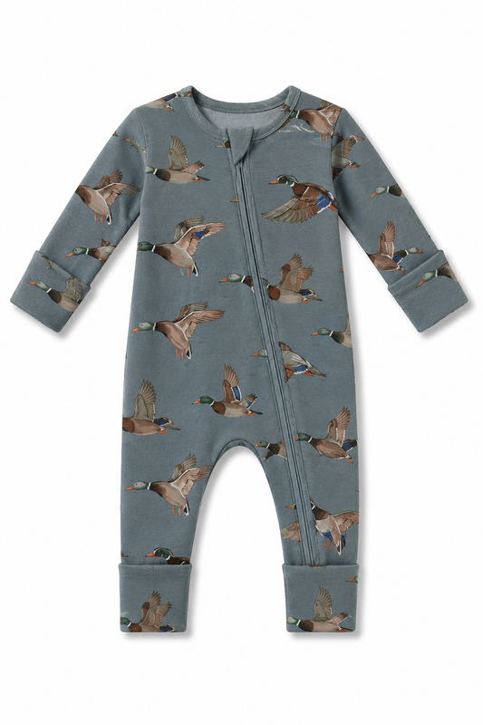 Mallards (Ribbed) Zip Pajamas