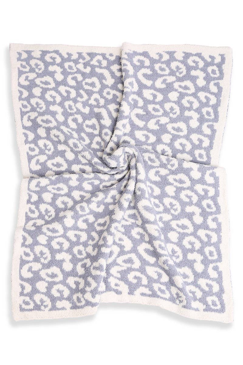 Pink Kids Leopard Print Luxury Soft Throw Blanket