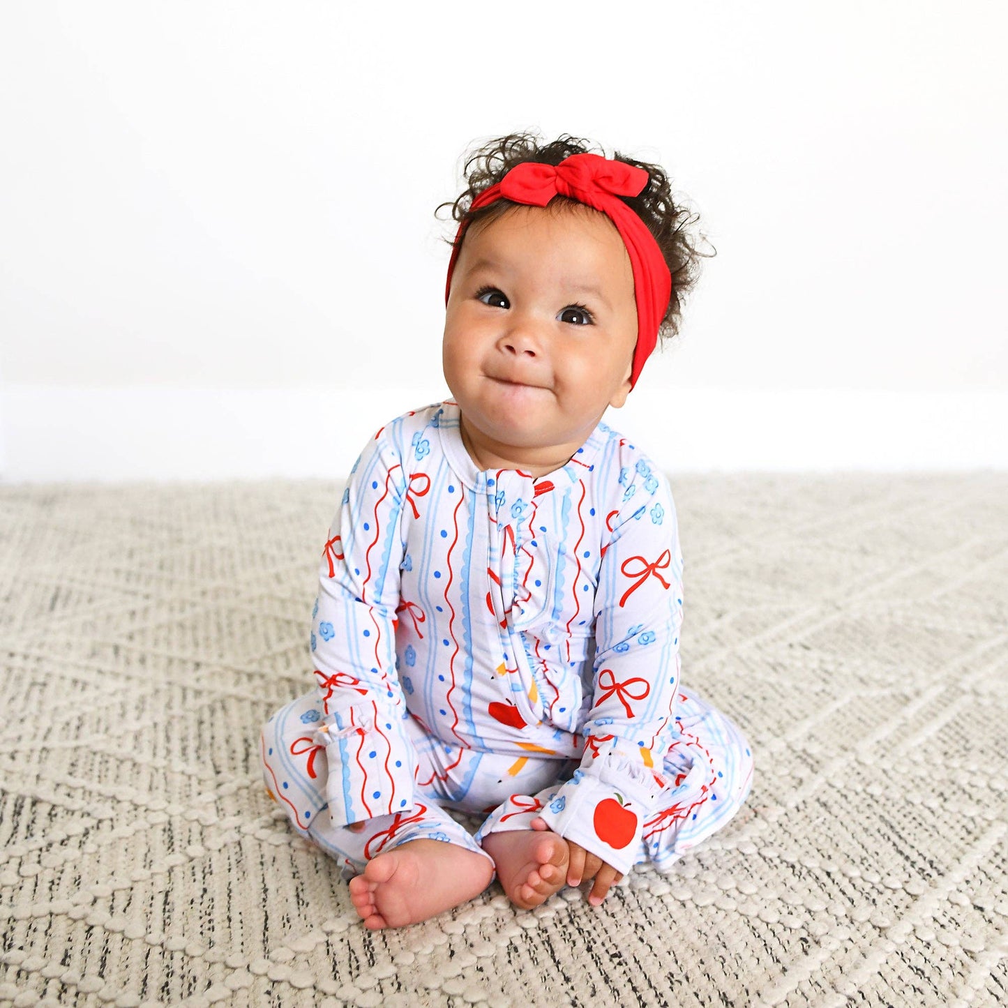 Macy RUFFLE ZIP Bamboo One Piece Baby Outfit