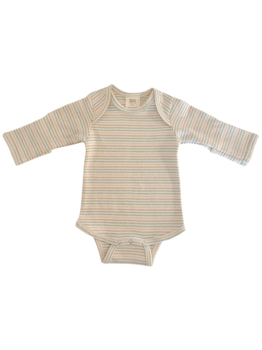 Multi Stripe / Organic Long Sleeve Bodysuit