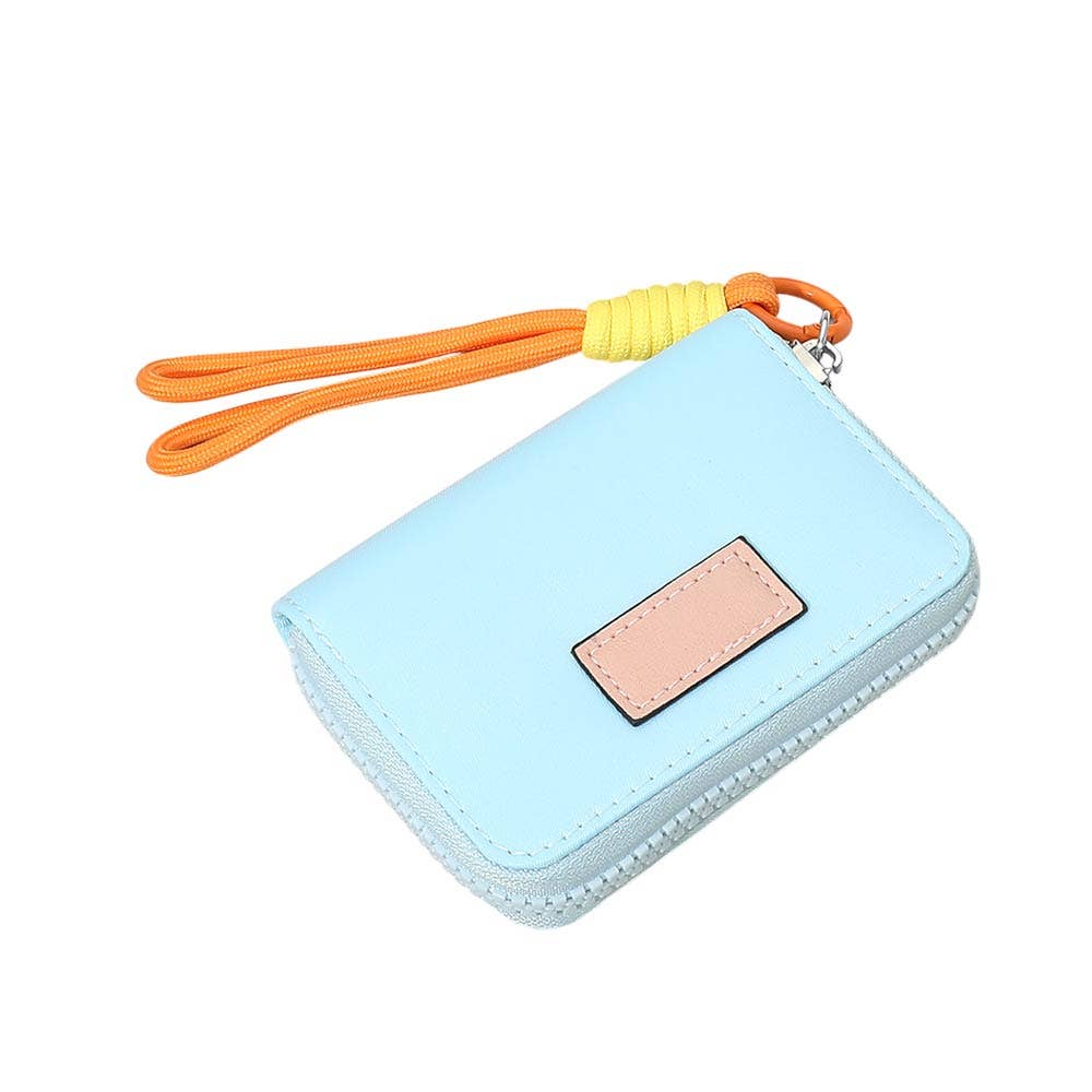 Compact Zip Around Mini Wallet