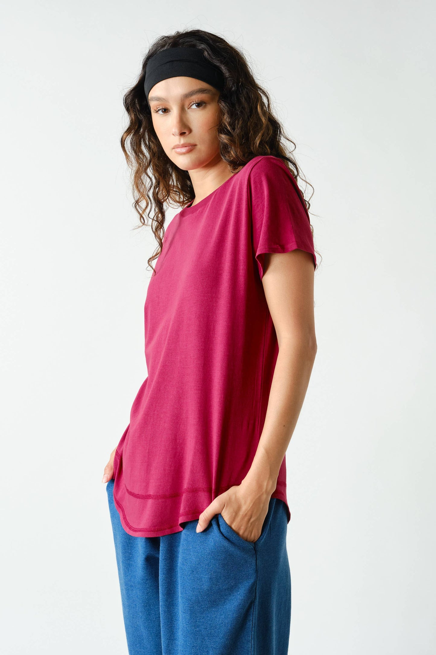 Sage Soft Curve Pima Cotton Tee