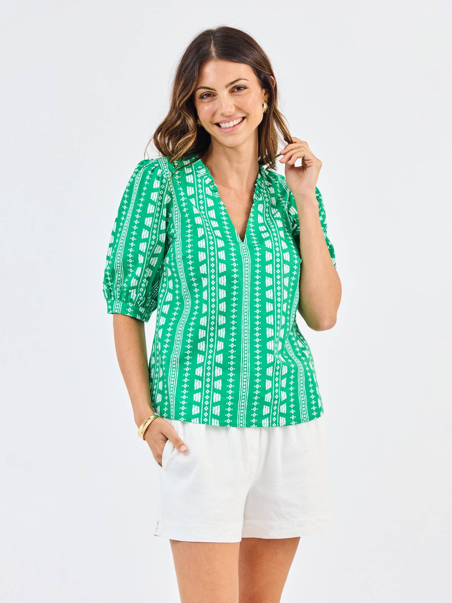 Colette Top | Heritage Stitch Green