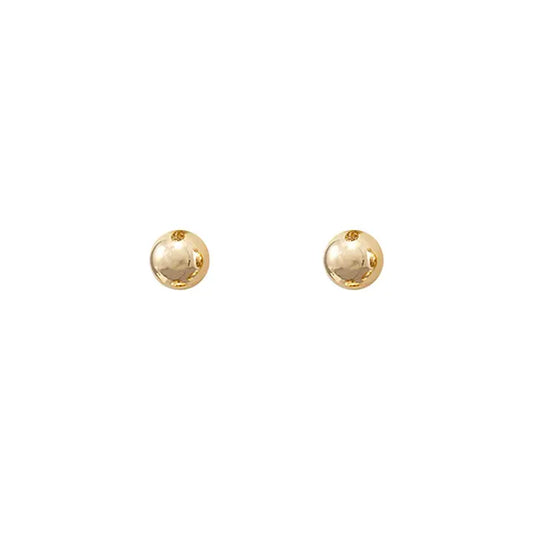 Classic Medium Gold Ball Stud Earrings