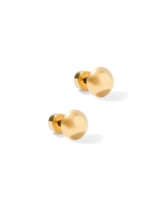 Screwback Stud Earrings - Vera Round 6mm