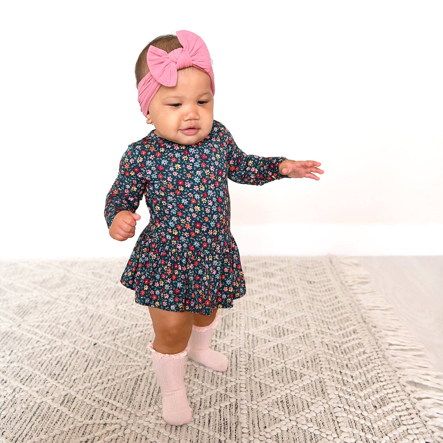 Isabelle TUTU Bamboo Floral Baby Clothing Dress Outfit
