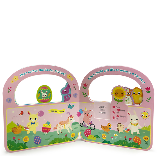 Happy & Hoppy Easter Flip-a-Flap Board Book with Handle