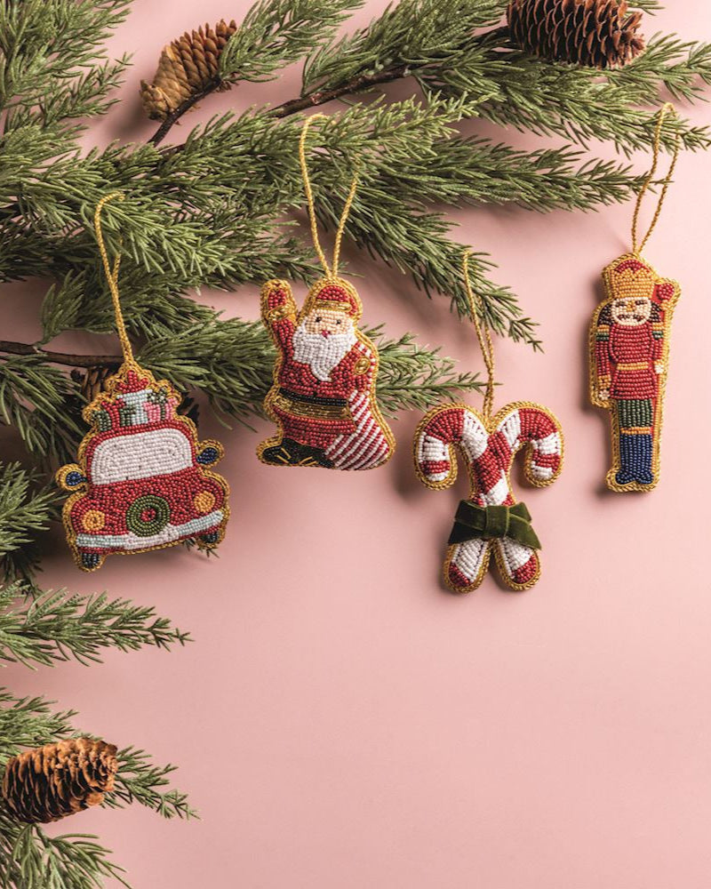 Mud Pie Beaded Christmas Ornament