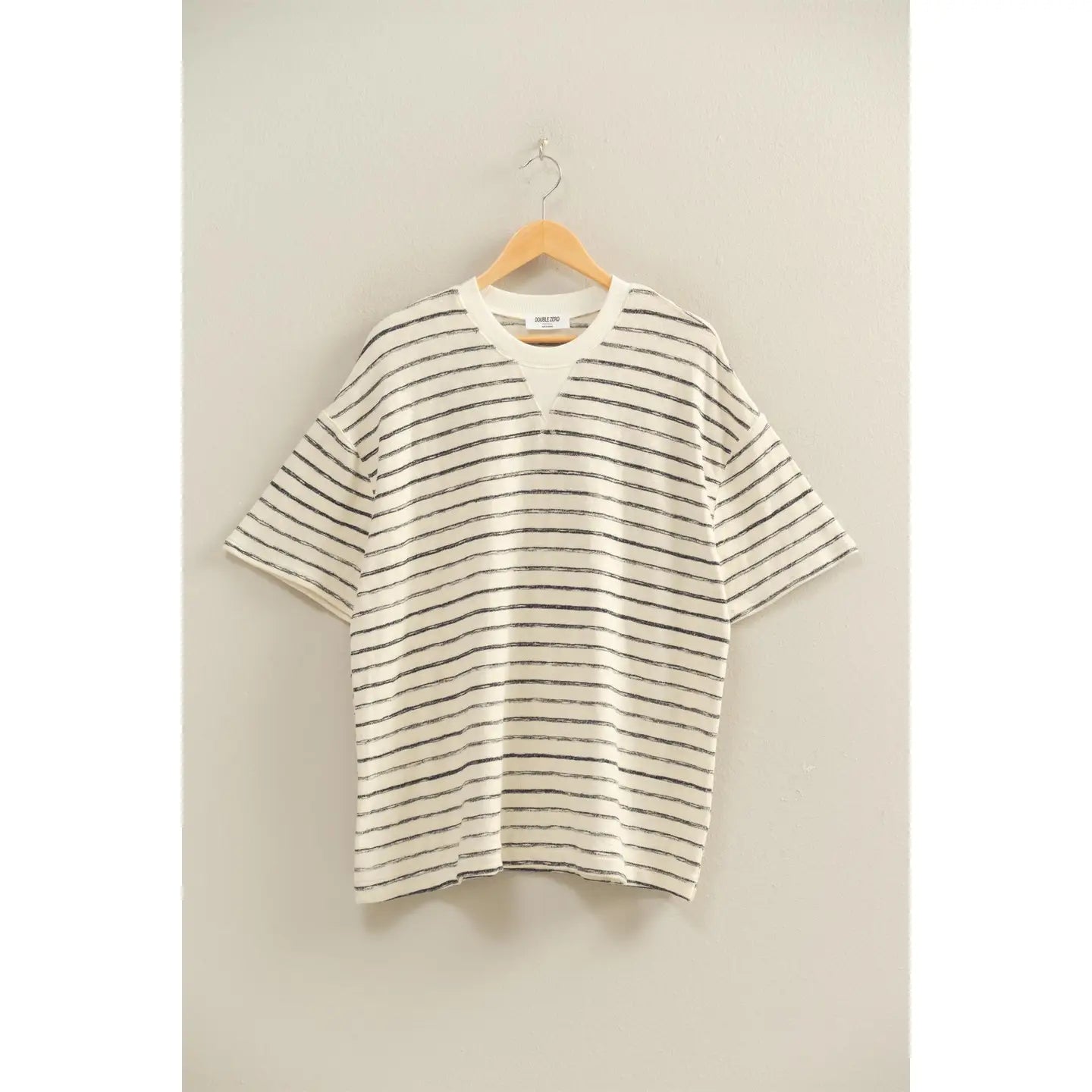Black Jersey textured top