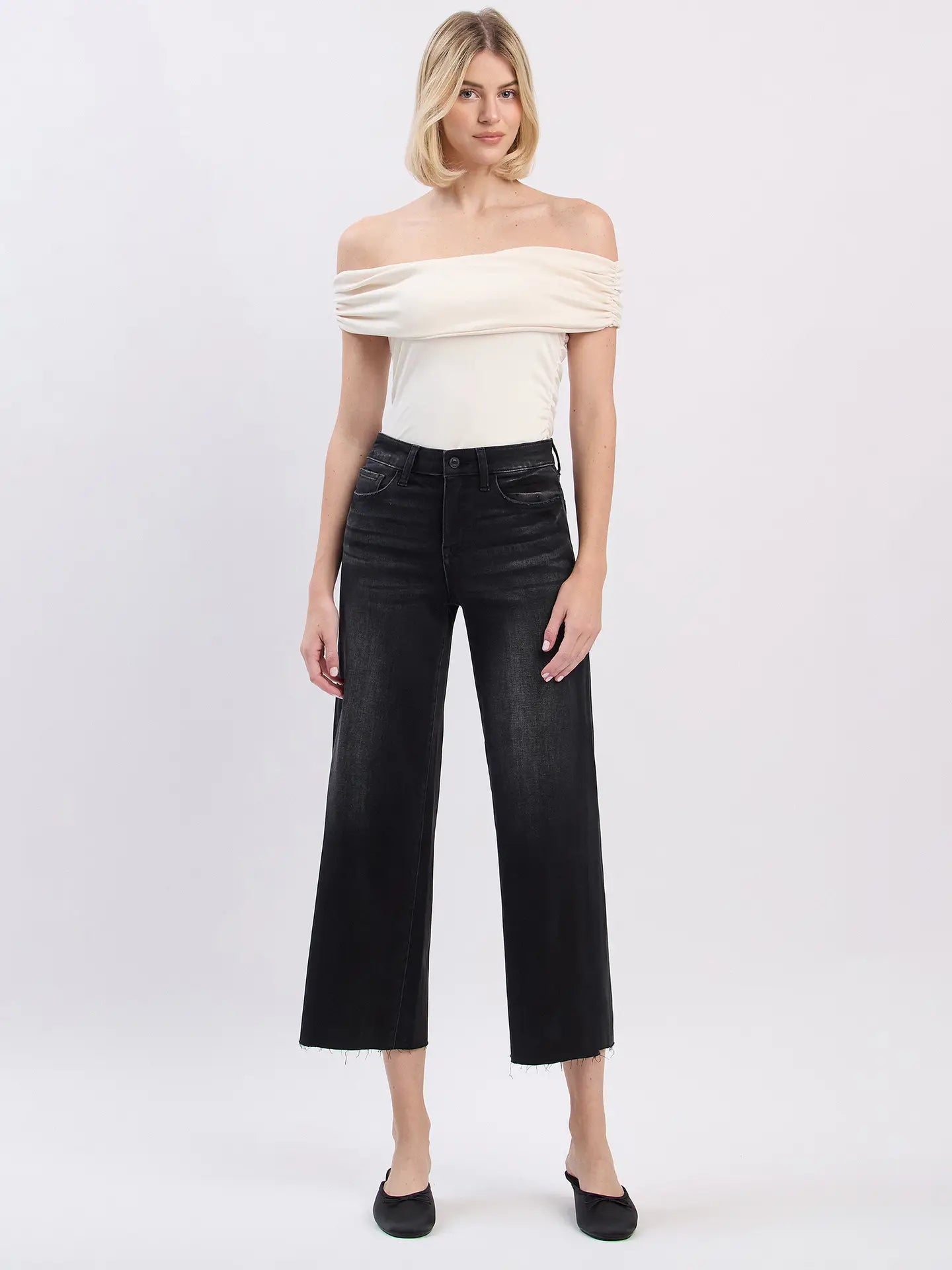 Aileeah Vervet Black Slim Wide
