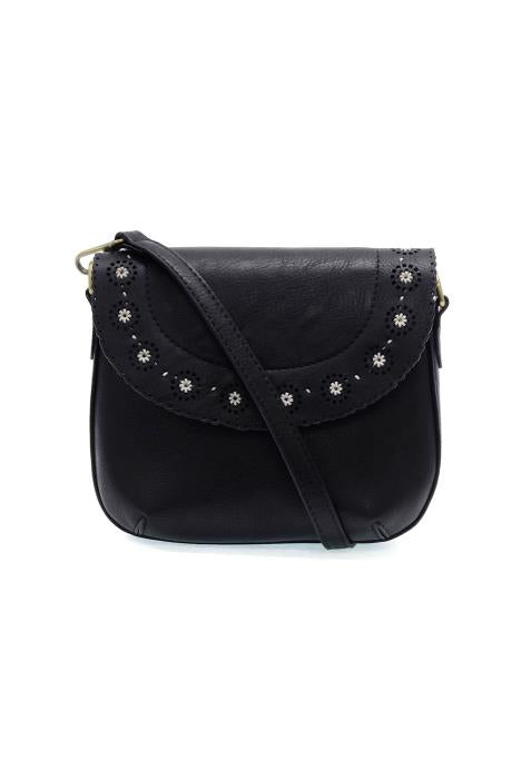 Black Saddle Silhouette Crossbody Purse