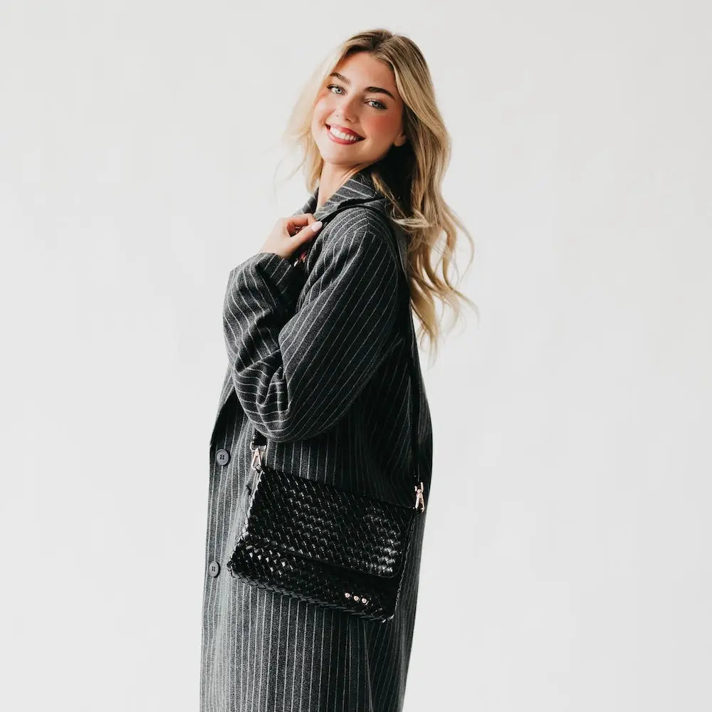 Wrenlee Woven Flap Crossbody (2 colors)