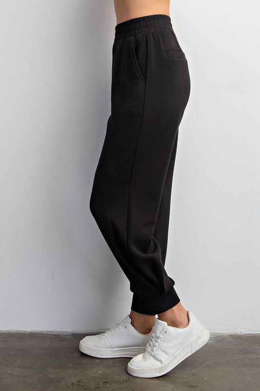 Black Modal Joggers