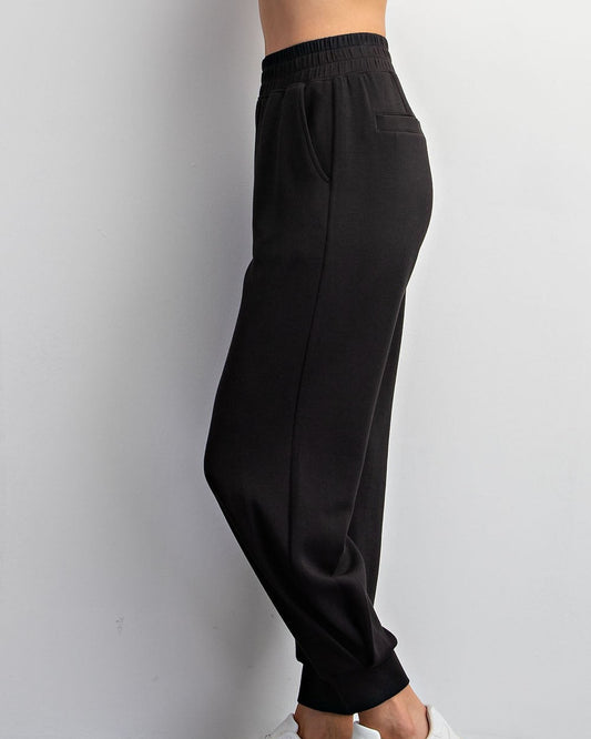 Black Modal Joggers