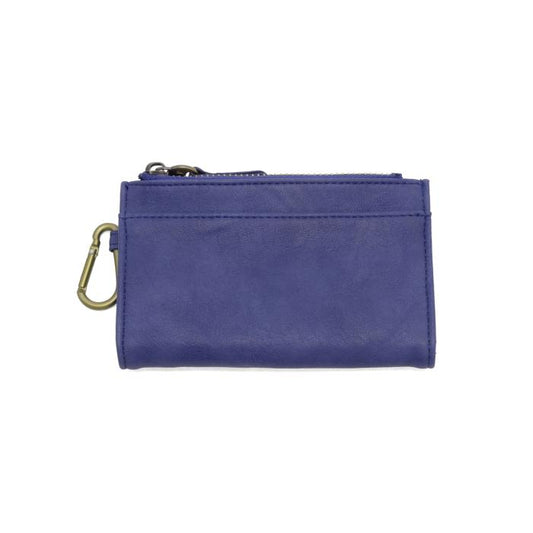 Cobalt Bobbie Bifold Wallet with Carabiner