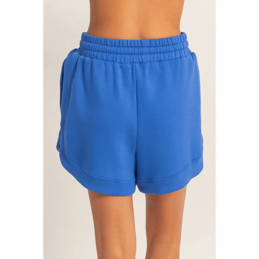 Cobalt Blue Lounge Casual Shorts