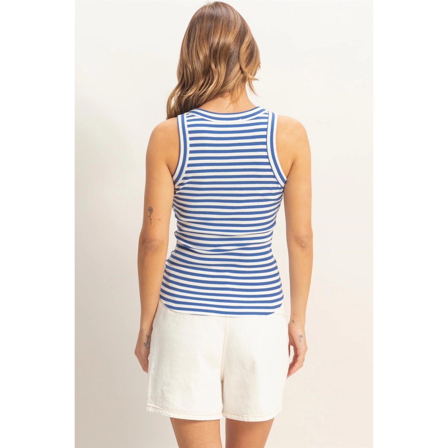 Royal Blue RIbbed Tank