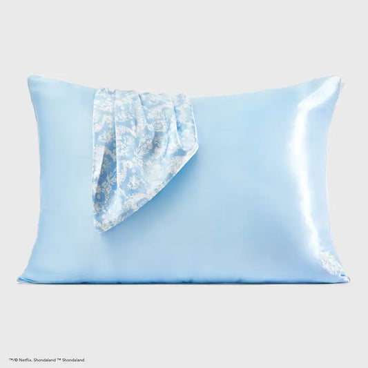 Kitsch X Bridgerton Satin Pillowcase / Toile De Blue