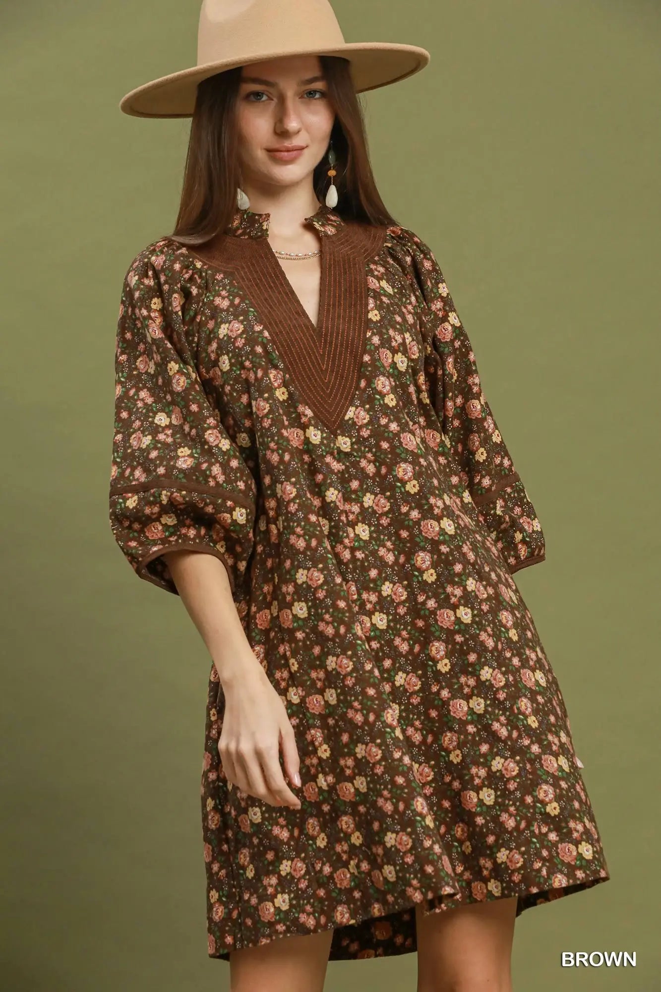 Polka Dot Mock Neck Long Sleeve Top
