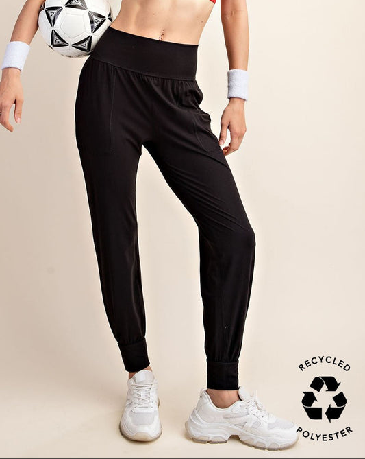 Black Butter Soft High Waist Joggers