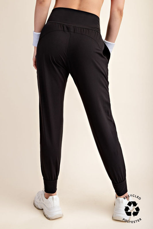 Black Butter Soft High Waist Joggers
