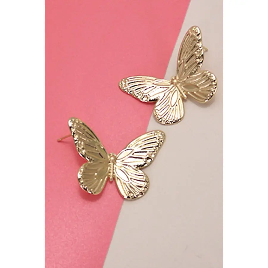 Summer Flare Butterfly Post Earrings