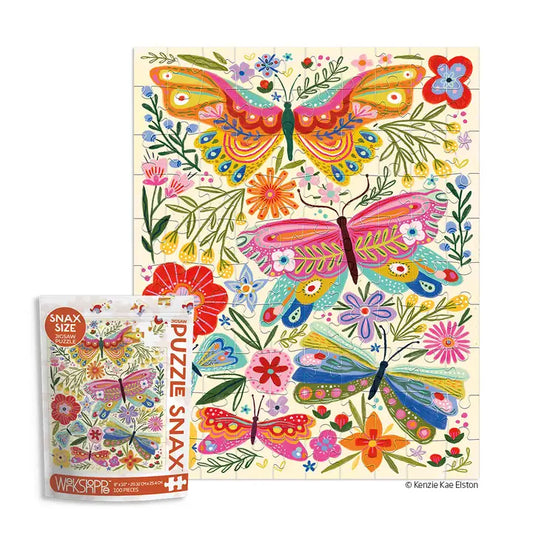 Butterfly Floral 100 Piece Puzzle Snax