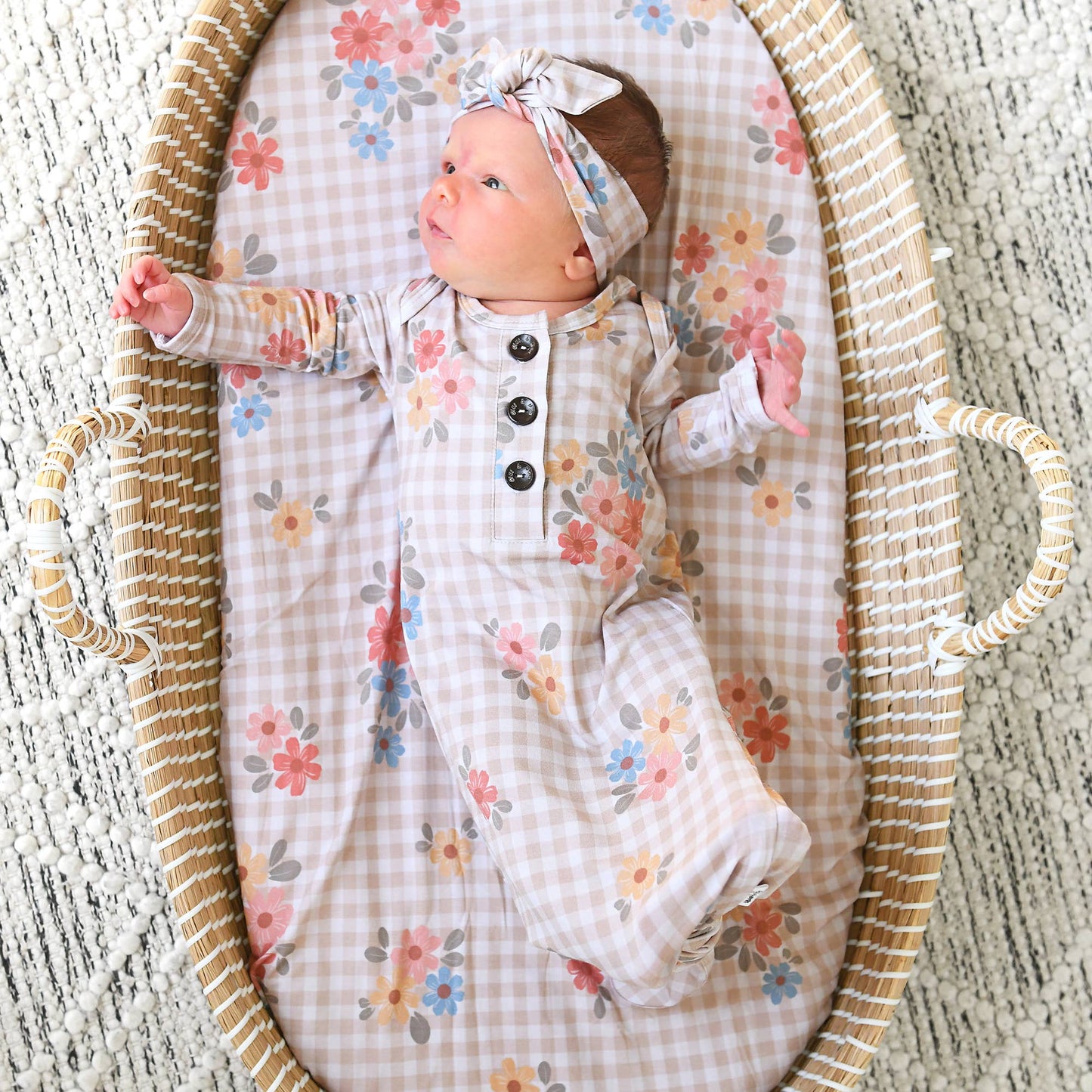 Callie TOPKNOT HEADBAND Baby Bamboo Floral Hair Acccessories