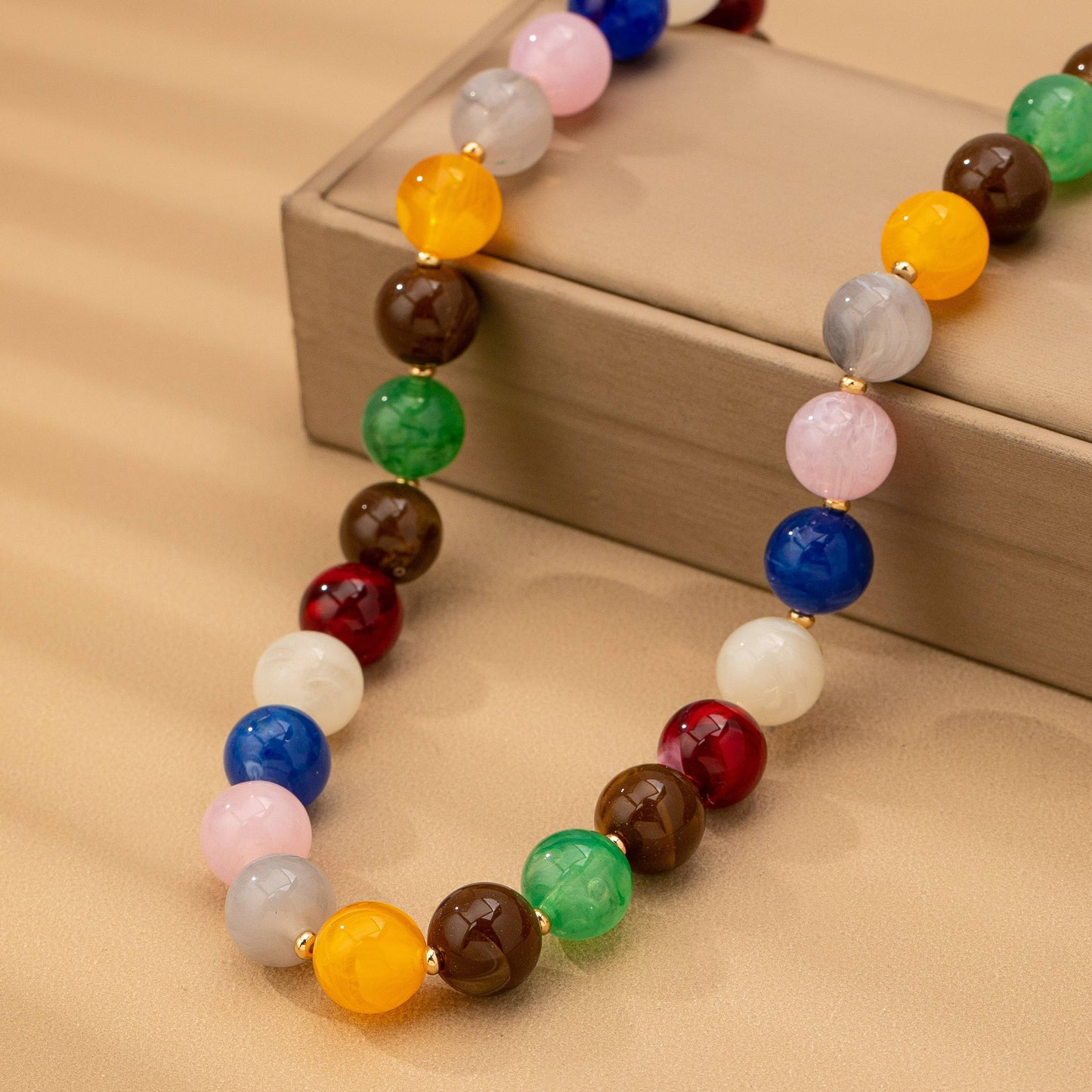 Multi mini beaded necklace