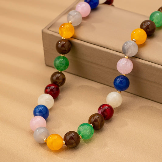 Multi mini beaded necklace