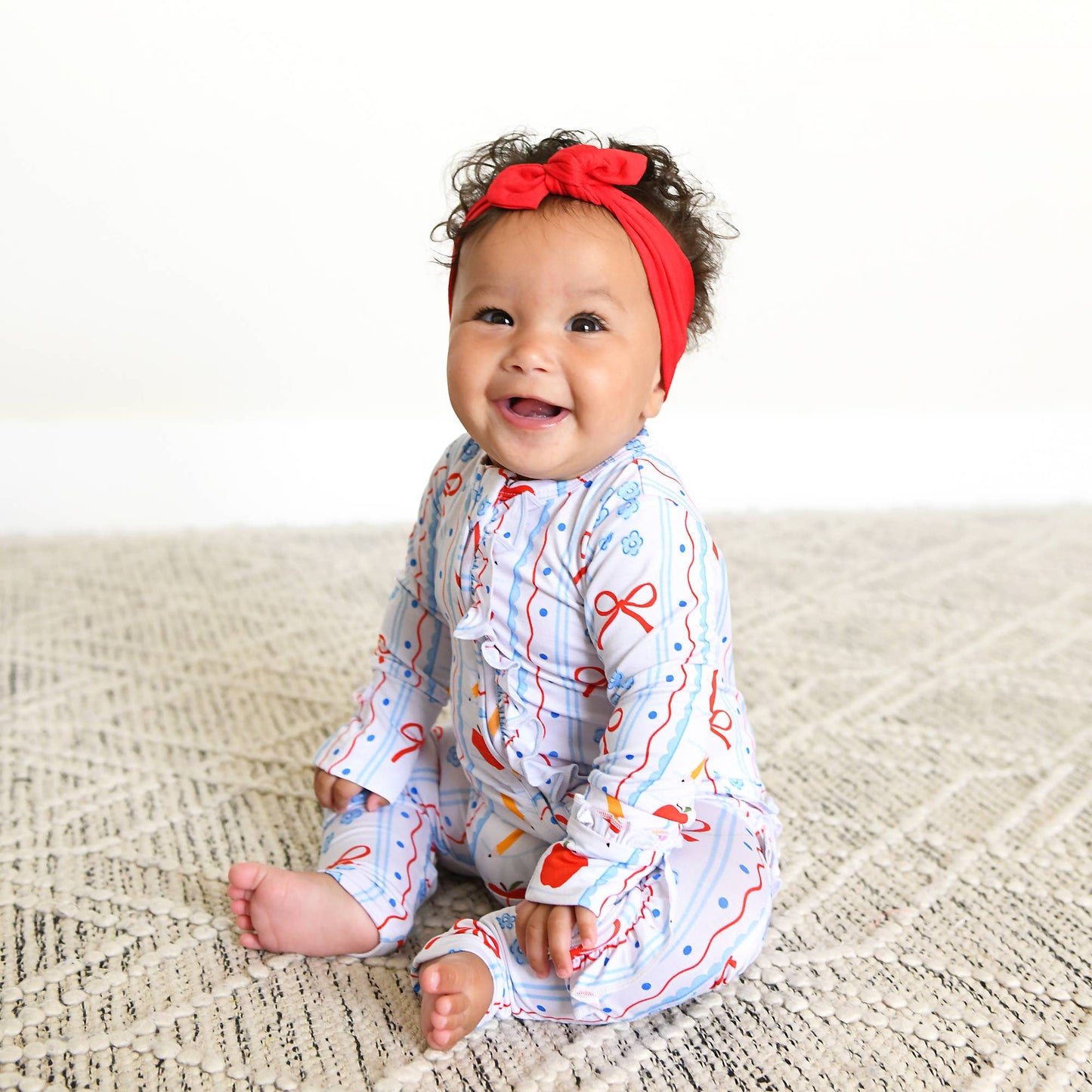 Macy RUFFLE ZIP Bamboo One Piece Baby Outfit