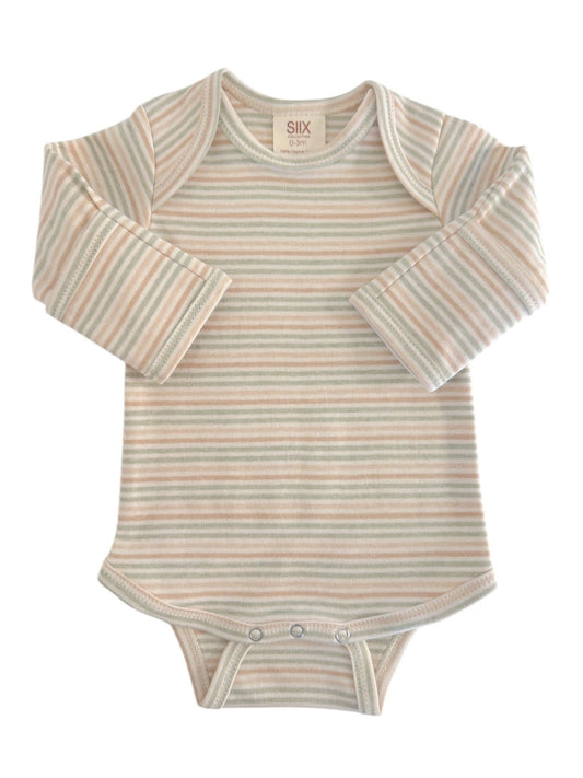 Multi Stripe / Organic Long Sleeve Bodysuit