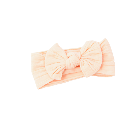 Peach SOFT NYLON ELASTIC HEADBAND Baby