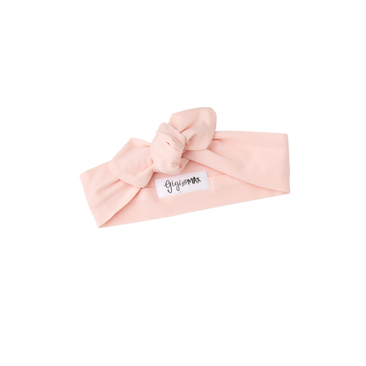 Light Pink TOPKNOT HEADBAND Bamboo Keepsake Hair Accessory