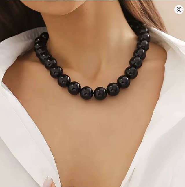 Boho Chunky Beaded Necklace (multiple Colors)