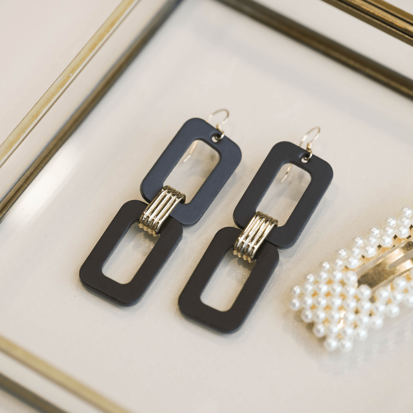 Black Blakely Nickel & Suede